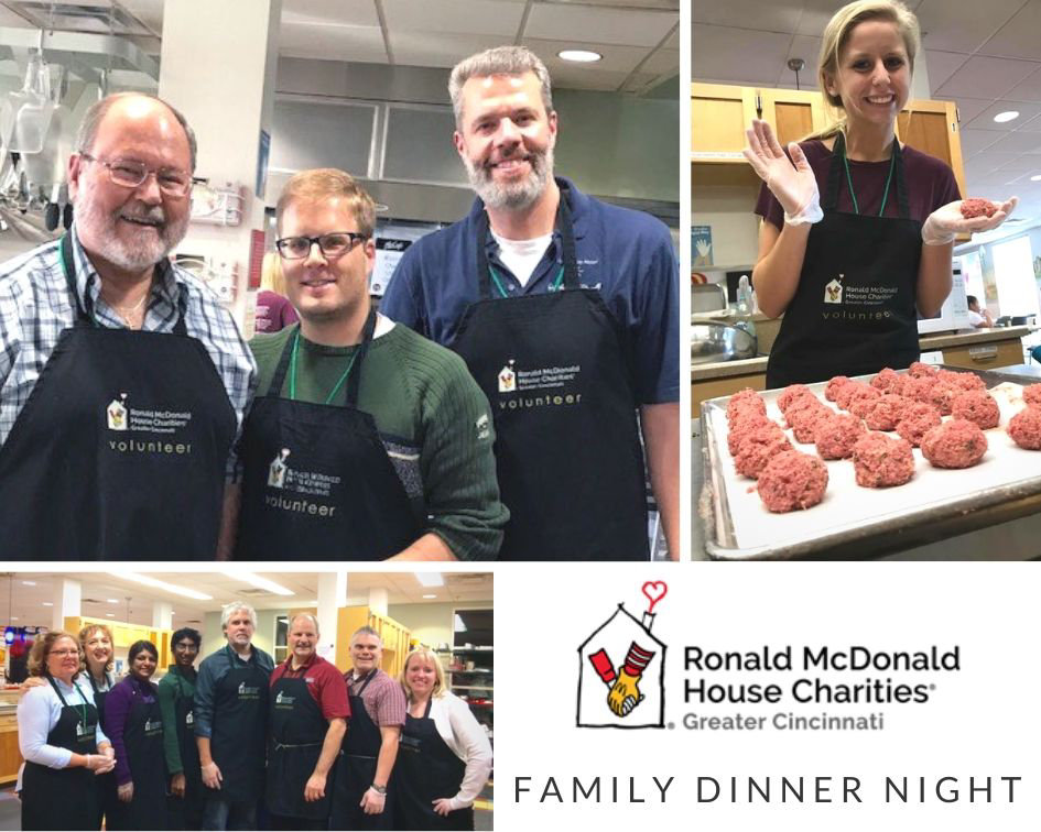 Ronald McDonald House volunteer picture collage