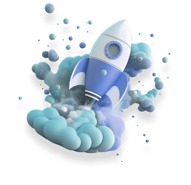 a rocket taking off