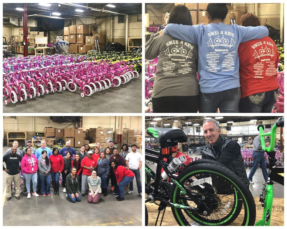 Bikes for Kids volunteer picture collage