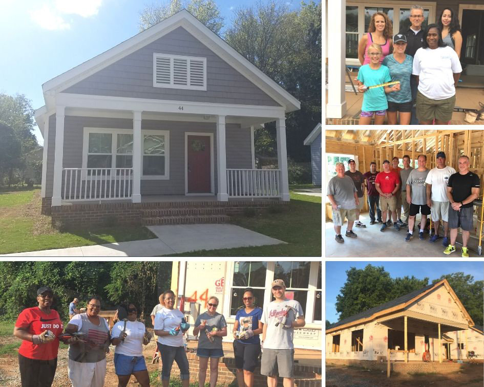 Homes of Hope volunteer picture collage